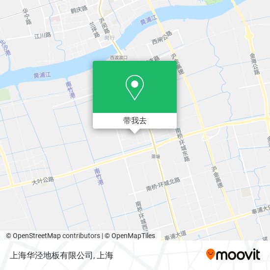 上海华泾地板有限公司地图