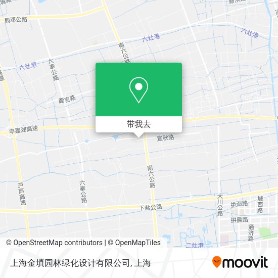 上海金填园林绿化设计有限公司地图
