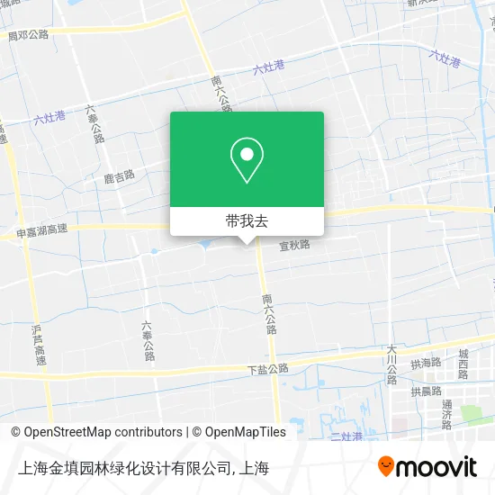 上海金填园林绿化设计有限公司地图