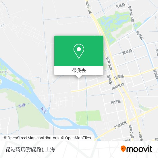 昆港药店(翔昆路)地图