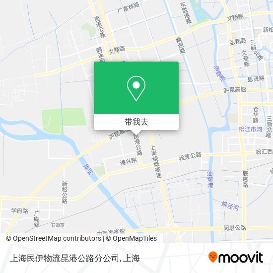 上海民伊物流昆港公路分公司地图