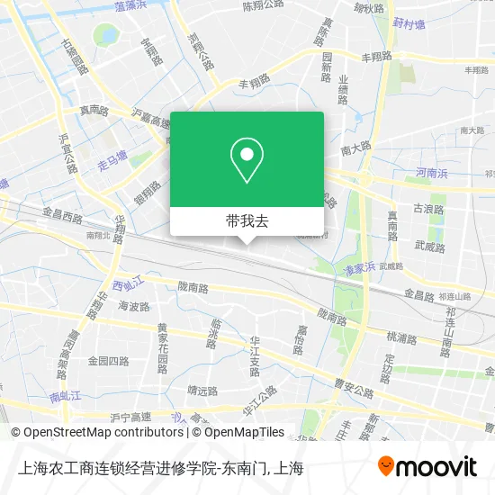 上海农工商连锁经营进修学院-东南门地图