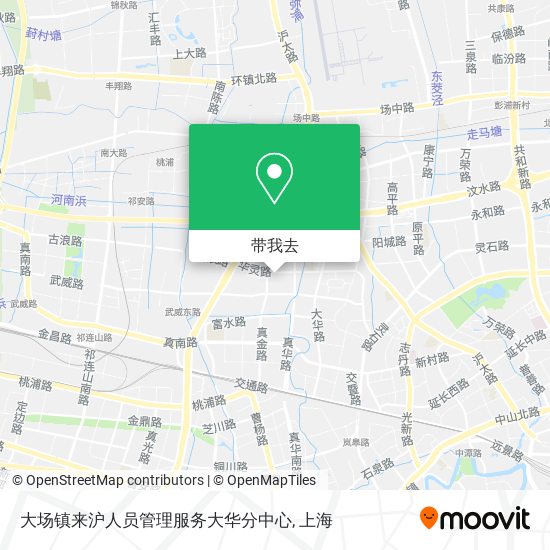 大场镇来沪人员管理服务大华分中心地图