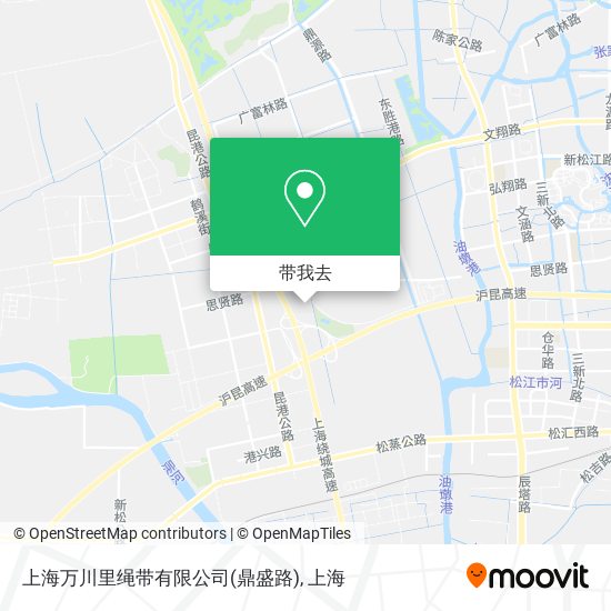上海万川里绳带有限公司(鼎盛路)地图