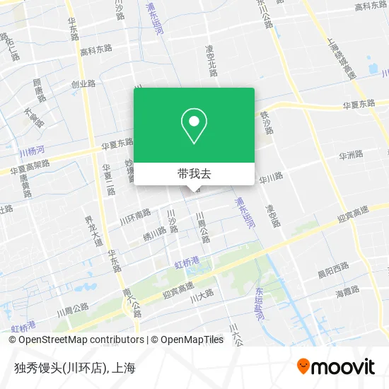 独秀馒头(川环店)地图