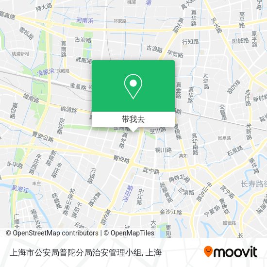 上海市公安局普陀分局治安管理小组地图