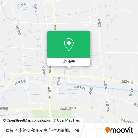奉贤区蔬菜研究开发中心种源基地地图
