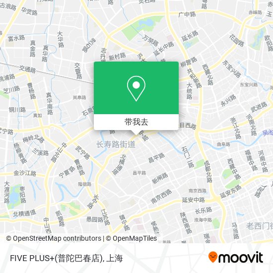 FIVE PLUS+(普陀巴春店)地图