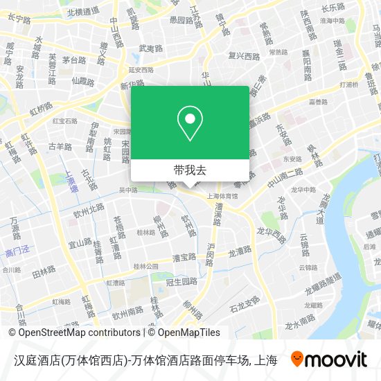 汉庭酒店(万体馆西店)-万体馆酒店路面停车场地图