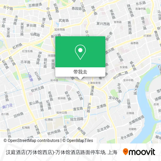 汉庭酒店(万体馆西店)-万体馆酒店路面停车场地图