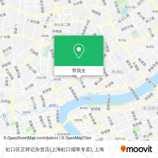 虹口区正祥记杂货店(上海虹口烟草专卖)地图
