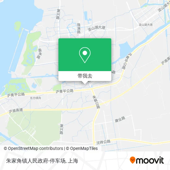 朱家角镇人民政府-停车场地图