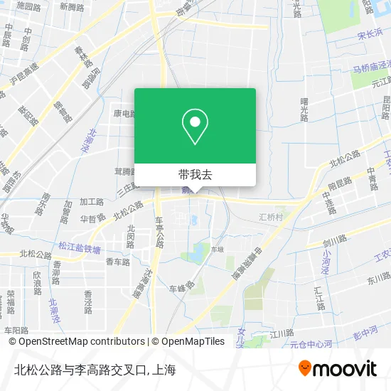 北松公路与李高路交叉口地图