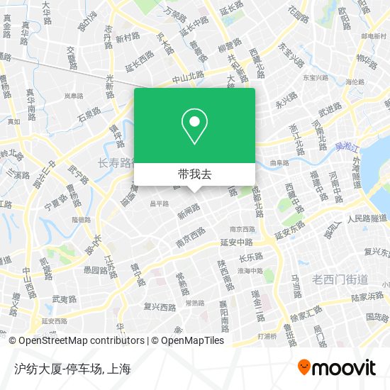 沪纺大厦-停车场地图