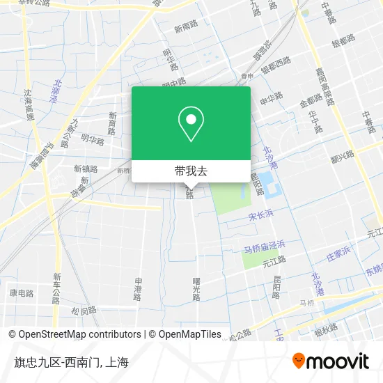 旗忠九区-西南门地图