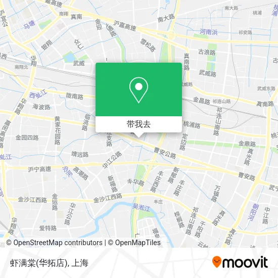 虾满棠(华拓店)地图