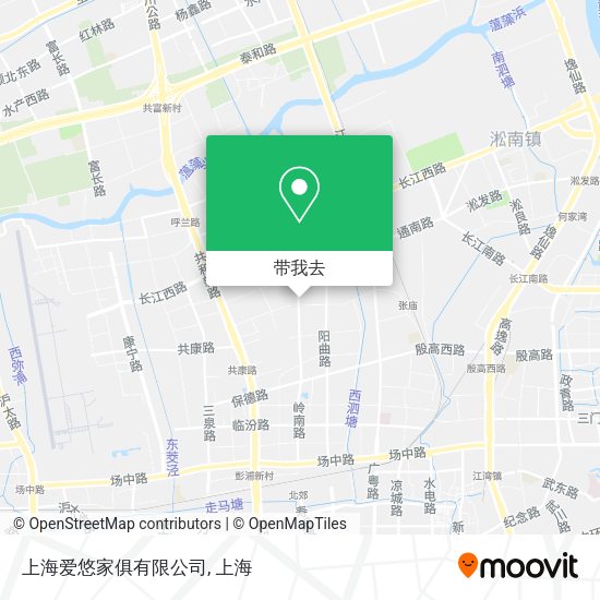 上海爱悠家俱有限公司地图