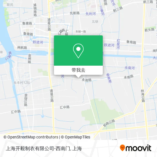 上海开毅制衣有限公司-西南门地图