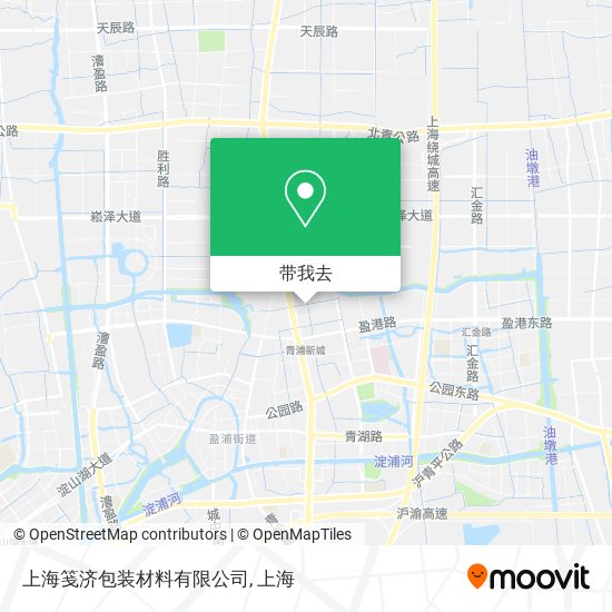 上海笺济包装材料有限公司地图
