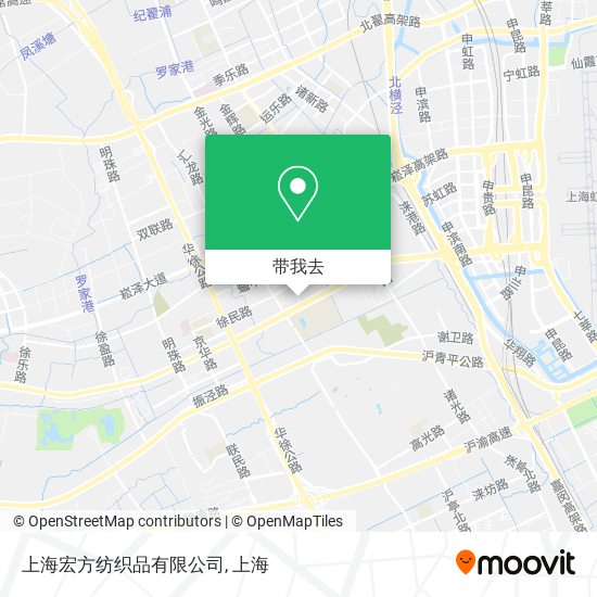 上海宏方纺织品有限公司地图