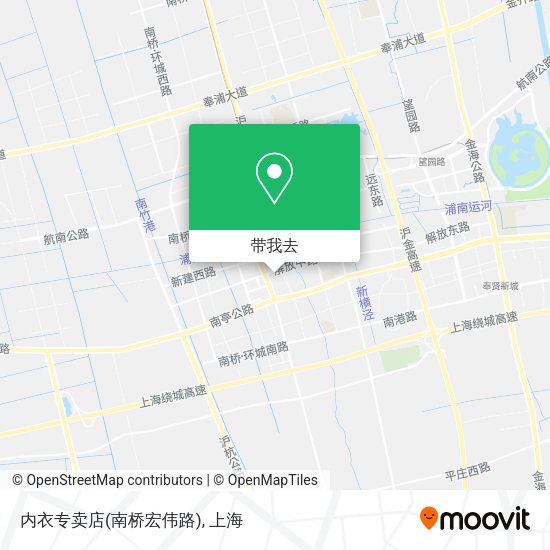 内衣专卖店(南桥宏伟路)地图