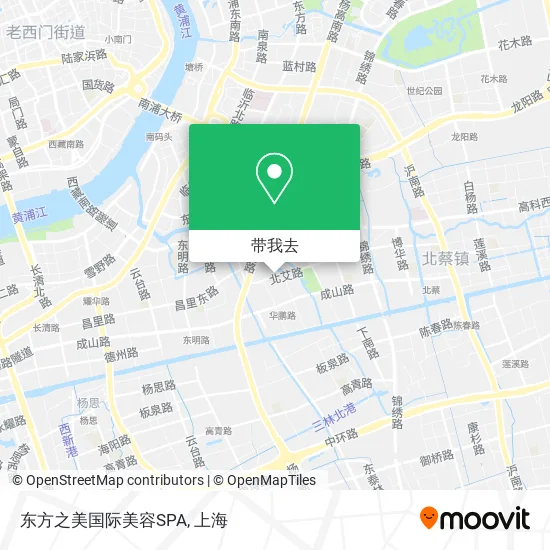 东方之美国际美容SPA地图