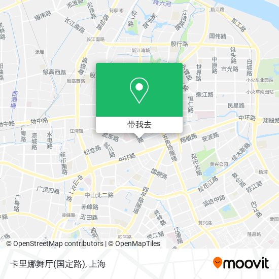 卡里娜舞厅(国定路)地图