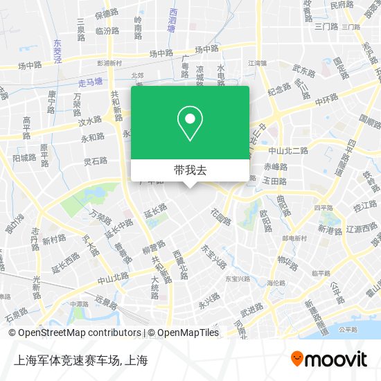 上海军体竞速赛车场地图