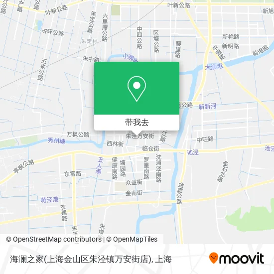 海澜之家(上海金山区朱泾镇万安街店)地图