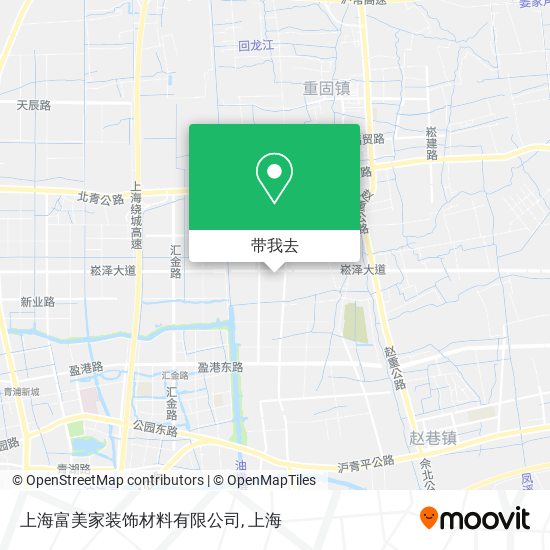 上海富美家装饰材料有限公司地图