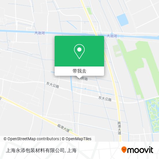 上海永添包装材料有限公司地图