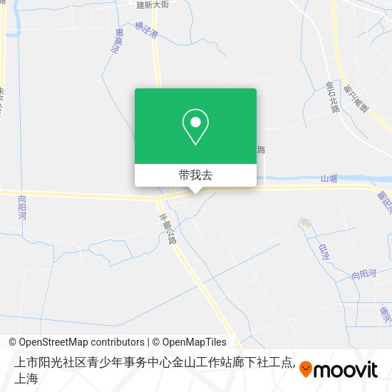上市阳光社区青少年事务中心金山工作站廊下社工点地图