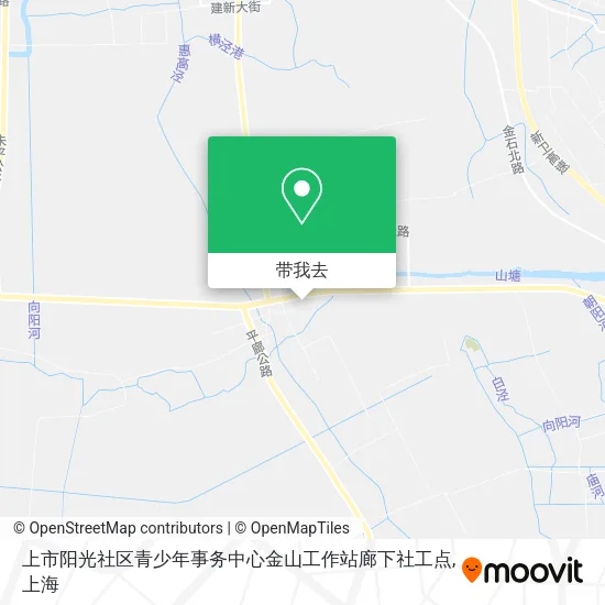 上市阳光社区青少年事务中心金山工作站廊下社工点地图