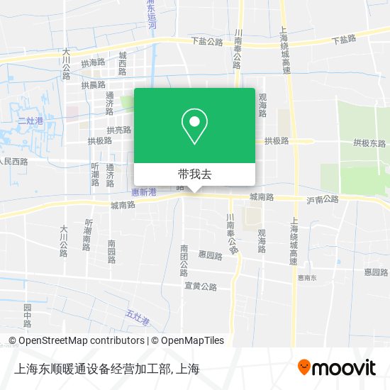 上海东顺暖通设备经营加工部地图