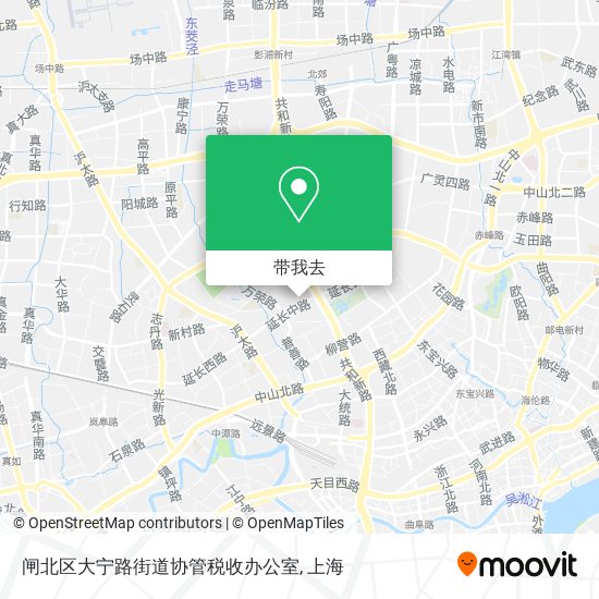 闸北区大宁路街道协管税收办公室地图