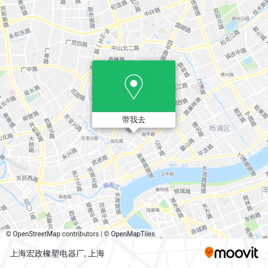 上海宏政橡塑电器厂地图