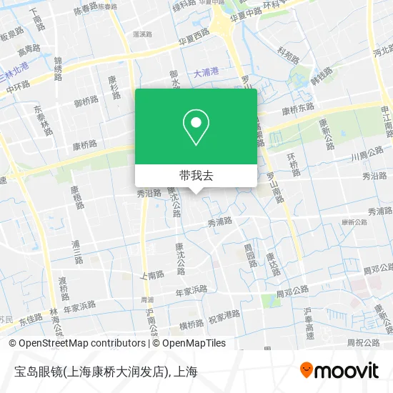 宝岛眼镜(上海康桥大润发店)地图