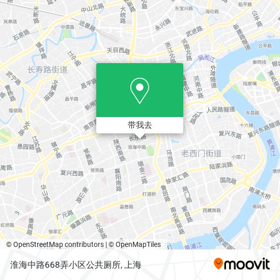 淮海中路668弄小区公共厕所地图