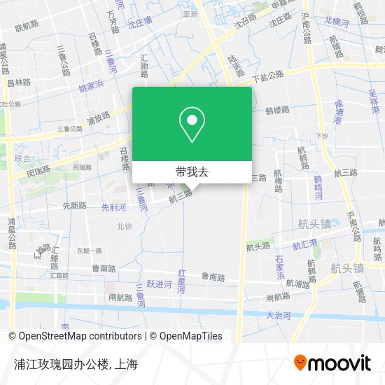 浦江玫瑰园办公楼地图