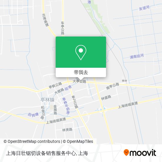 上海日壮锯切设备销售服务中心地图