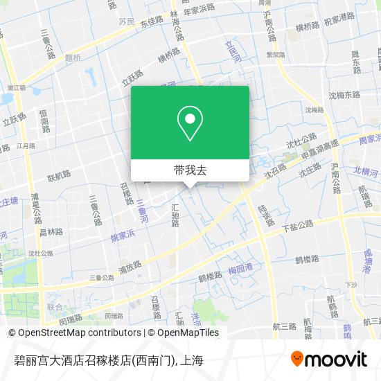 碧丽宫大酒店召稼楼店(西南门)地图