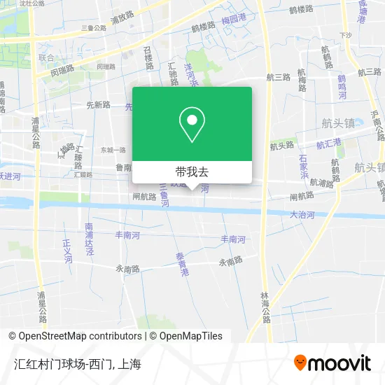 汇红村门球场-西门地图