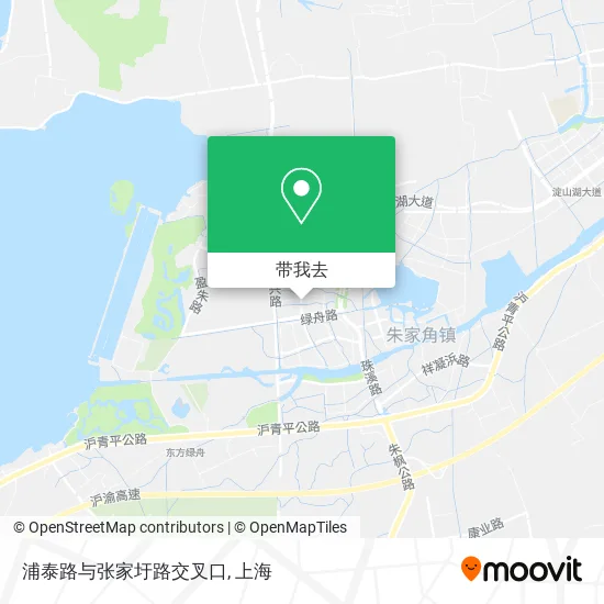 浦泰路与张家圩路交叉口地图