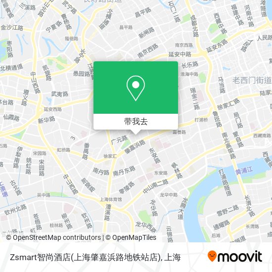 Zsmart智尚酒店(上海肇嘉浜路地铁站店)地图