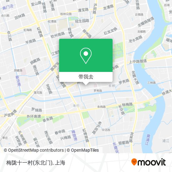 梅陇十一村(东北门)地图