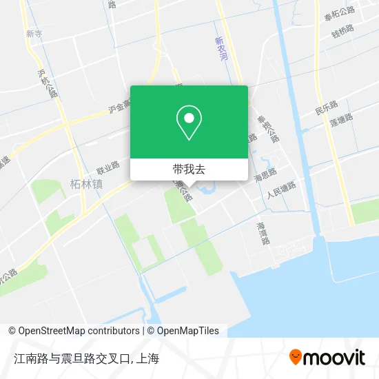 江南路与震旦路交叉口地图