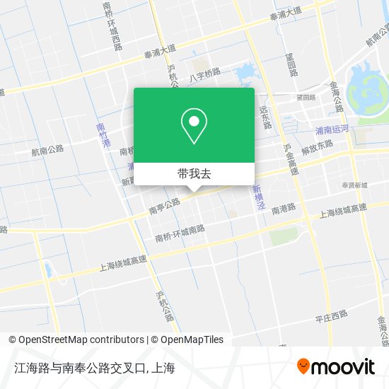 江海路与南奉公路交叉口地图