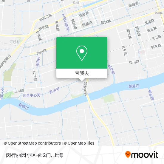 闵行丽园小区-西2门地图