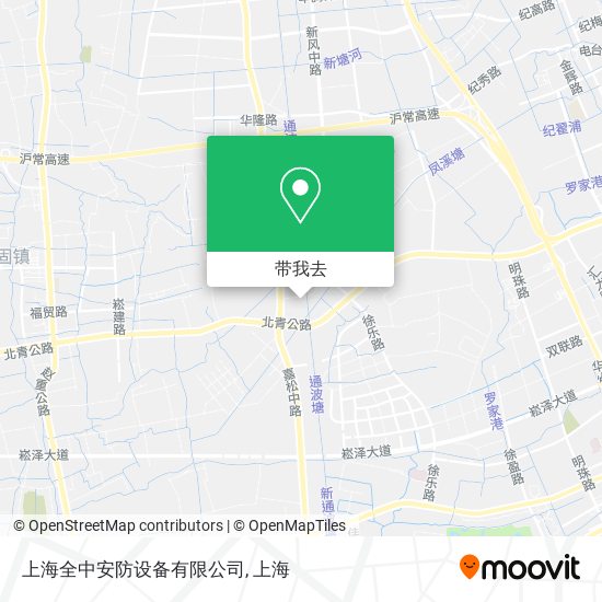 上海全中安防设备有限公司地图