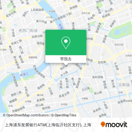 上海浦东发展银行ATM(上海临沂社区支行)地图